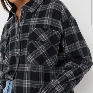 Oat + Fork Oversized Plaid Shirt